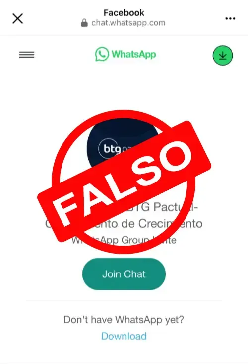 Fraude en WhatsApp